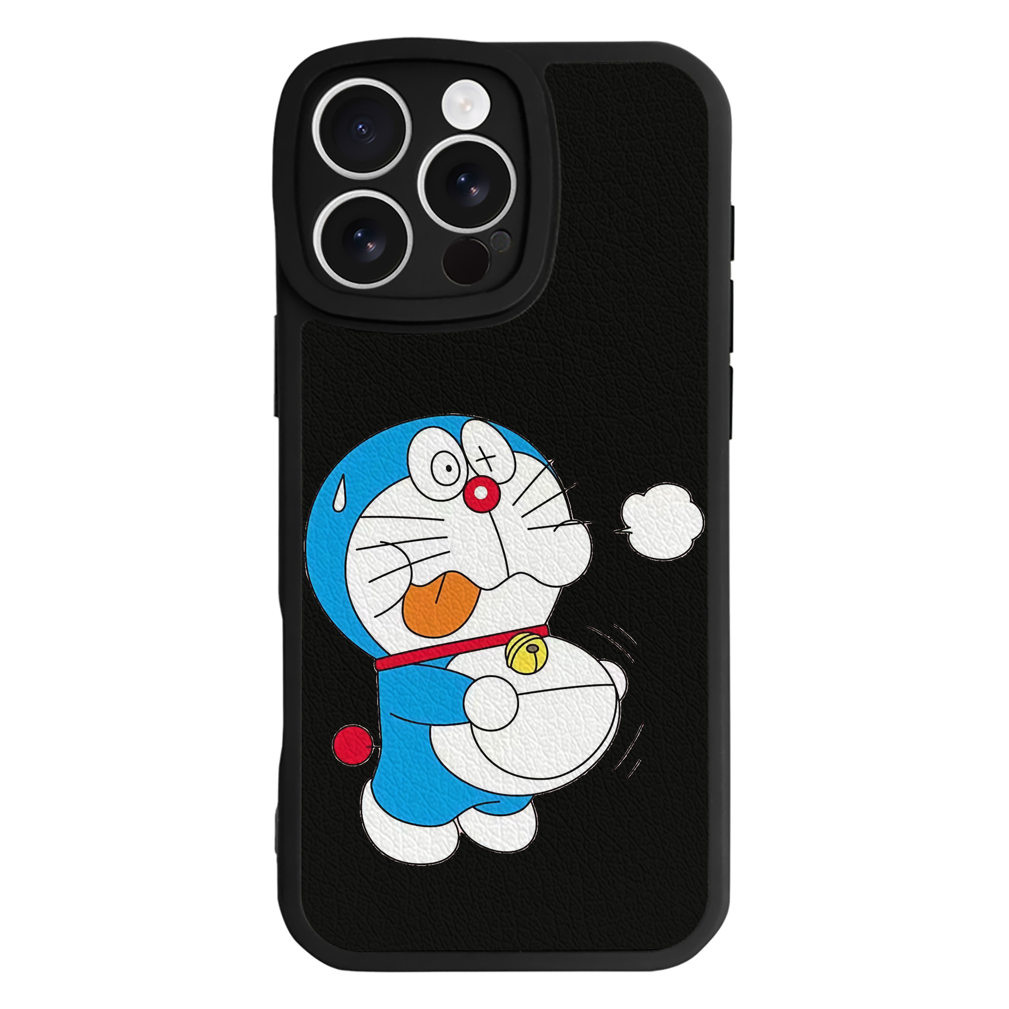 （画像用） ドラえもん Doraemon 【iPhone 16シリーズ対応】シリコンスマホケース（レザー調） 材質：シリコン
